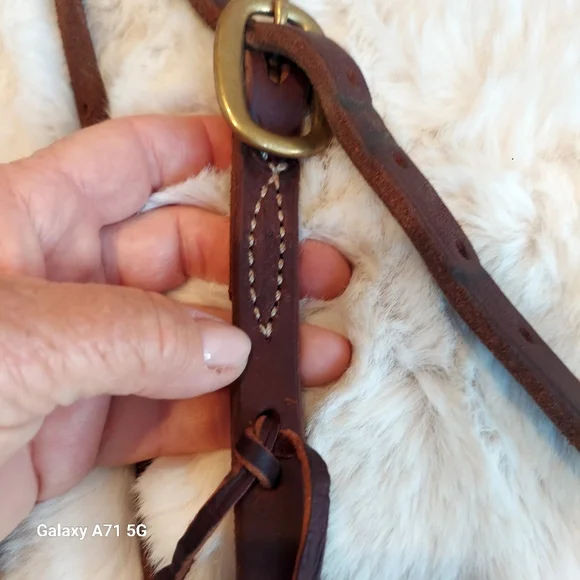 Western Horse Bridle Brown Leather - Picture 4 of 14